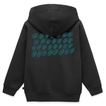 Element Grün - Kinder Premium Organic Zip Hoodie - Schwarz - Hinten - AI Model Kid Male (0cm)