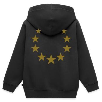 birthday anniversary - Kinder Premium Organic Zip Hoodie - Schwarz - Hinten - AI Model Kid Male (0cm)