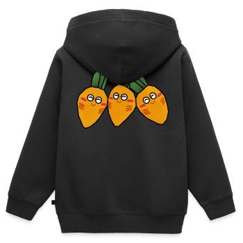 amis Moerchen - Sweat Premium à capuche zippé enfant bio - noir - Dos - AI Model Kid Male (0cm)