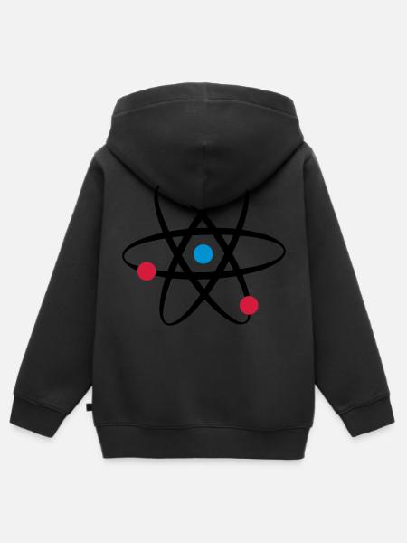 big bang atome physik - Kinder Premium Organic Zip Hoodie - Schwarz