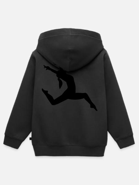 Jazz - Kinder Premium Organic Zip Hoodie - Schwarz