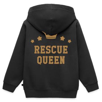 Erste Hilfe / Retter / Retterin / Arzt - Kinder Premium Organic Zip Hoodie - Schwarz - Hinten - AI Model Kid Male (0cm)