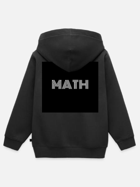 Mathematik - Kinder Premium Organic Zip Hoodie - Schwarz