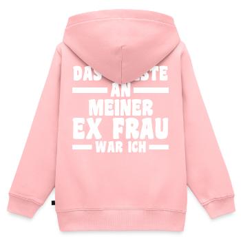 Geschieden Scheidung Scheidungsparty - Kinder Premium Organic Zip Hoodie - Rosa - Hinten - AI Model Kid Female (0cm)