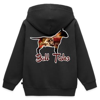Pit Bull, American Staff - Kids Premium Organic Zip-up Hoodie - black - Back - AI Model Kid Male (0cm)