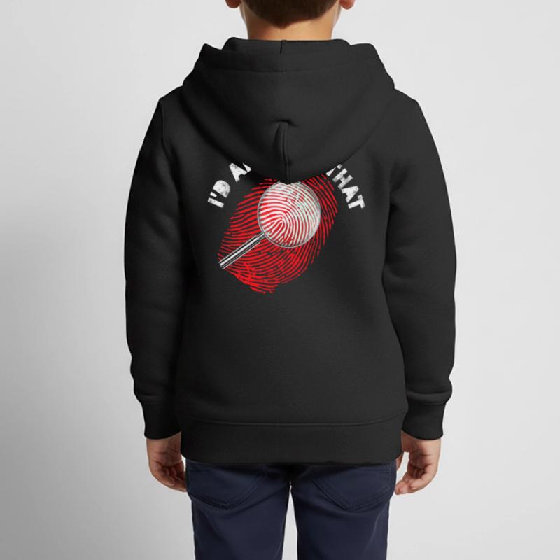 I'd Analyze that | Forensic Scientist Kids Premium Organic Zip-up Hoodie