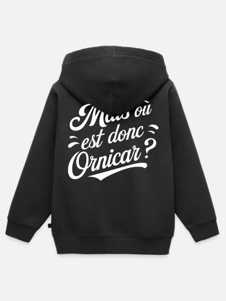 Mais où est donc Ornicar ? - Sweat Premium à capuche zippé enfant bio - noir