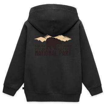 Bryce Canyon National Park - Kinder Premium Organic Zip Hoodie - Schwarz - Hinten - AI Model Kid Male (0cm)