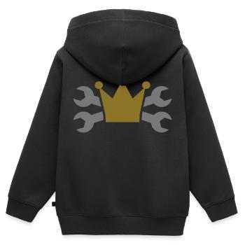 Screw wrench - Kids Premium Organic Zip-up Hoodie - black - Back - AI Model Kid Male (0cm)