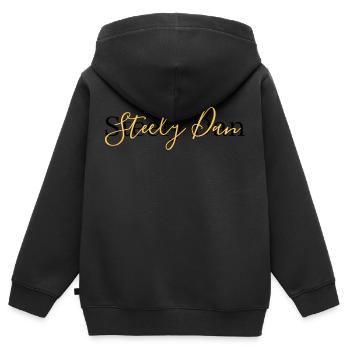 Steely Dan - Sweat Premium à capuche zippé enfant bio - noir - Dos - AI Model Kid Male (0cm)