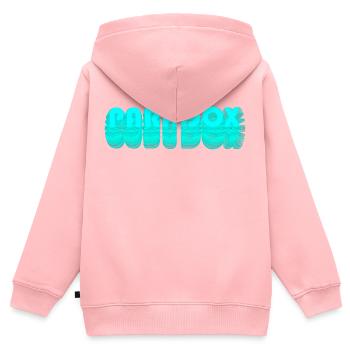 PARADOX - Kinder Premium Organic Zip Hoodie - Rosa - Hinten - AI Model Kid Female (0cm)
