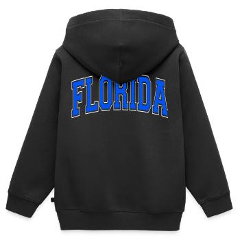 Floride - Sweat Premium à capuche zippé enfant bio - noir - Dos - AI Model Kid Male (0cm)