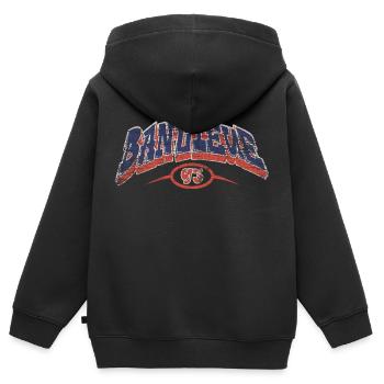 Vorort 93 - Kinder Premium Organic Zip Hoodie - Schwarz - Hinten - AI Model Kid Male (0cm)
