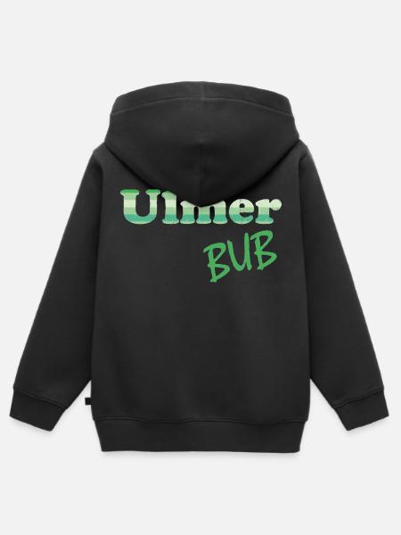 Ulm BUB - Kinder Premium Organic Zip Hoodie - Schwarz