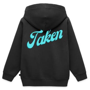 Taken - Kinder Premium Organic Zip Hoodie - Schwarz - Hinten - AI Model Kid Male (0cm)