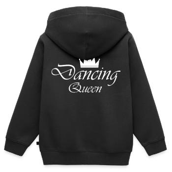 Dancing Dance Music - Kinder Premium Organic Zip Hoodie - Schwarz - Hinten - AI Model Kid Male (0cm)