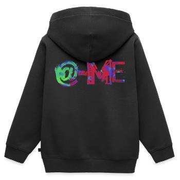 email drôle de travail bureau réunion e-mails mail comput - Sweat Premium à capuche zippé enfant bio - noir - Dos - AI Model Kid Male (0cm)