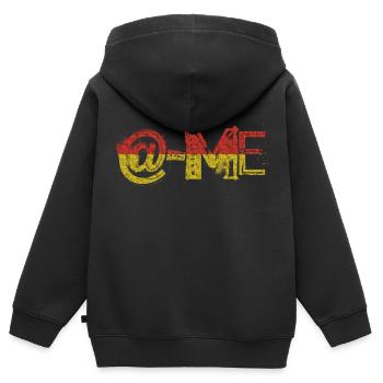 email drôle de travail bureau réunion e-mails mail comput - Sweat Premium à capuche zippé enfant bio - noir - Dos - AI Model Kid Male (0cm)