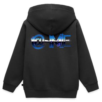 email drôle de travail bureau réunion e-mails mail comput - Sweat Premium à capuche zippé enfant bio - noir - Dos - AI Model Kid Male (0cm)