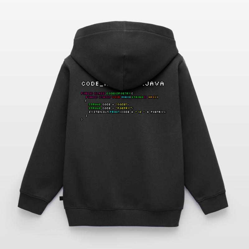 Code ist poetry.java Kinder Premium Organic Zip Hoodie