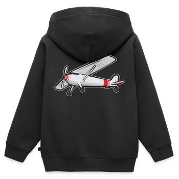 Remote Controlled Airplane Model Airplane - Kids Premium Organic Zip-up Hoodie - black - Back - AI Model Kid Male (0cm)