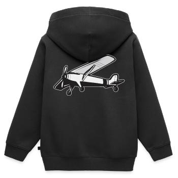 Remote Controlled Airplane Model Airplane - Kids Premium Organic Zip-up Hoodie - black - Back - AI Model Kid Male (0cm)