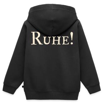 Ruhe ! - Kinder Premium Organic Zip Hoodie - Schwarz - Hinten - AI Model Kid Male (0cm)