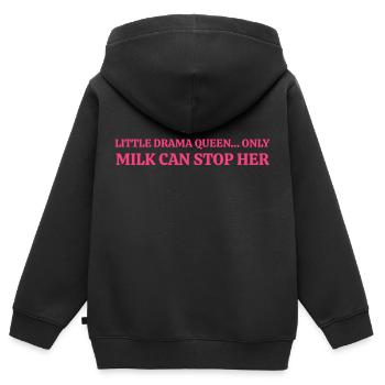 Babysprüche - Kinder Premium Organic Zip Hoodie - Schwarz - Hinten - AI Model Kid Male (0cm)
