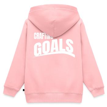 fun jokes training inspiration originality - Kinder Premium Organic Zip Hoodie - Rosa - Hinten - AI Model Kid Female (0cm)