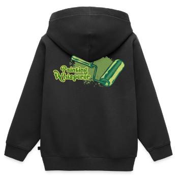 Painting Whisperer Malen künstlerisch Dekorieren - Kinder Premium Organic Zip Hoodie - Schwarz - Hinten - AI Model Kid Male (0cm)