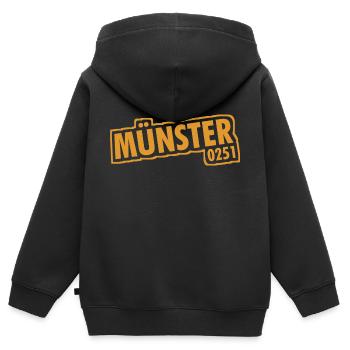 Münster 0251 Vorwahl Telefon NRW - Kinder Premium Organic Zip Hoodie - Schwarz - Hinten - AI Model Kid Male (0cm)