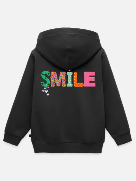 une belle sourire - Kinder Premium Organic Zip Hoodie - Schwarz