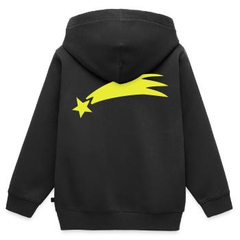 Sternschnuppe - Kinder Premium Organic Zip Hoodie - Schwarz - Hinten - AI Model Kid Male (0cm)