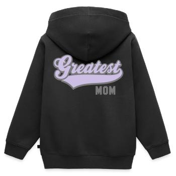 Le plus grand 2C MOM - Sweat Premium à capuche zippé enfant bio - noir - Dos - AI Model Kid Male (0cm)