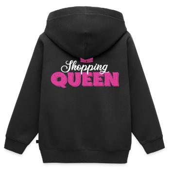 Shopping Queen - Kinder Premium Organic Zip Hoodie - Schwarz - Hinten - AI Model Kid Male (0cm)