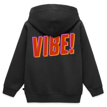Stimmung! - Kinder Premium Organic Zip Hoodie - Schwarz - Hinten - AI Model Kid Male (0cm)
