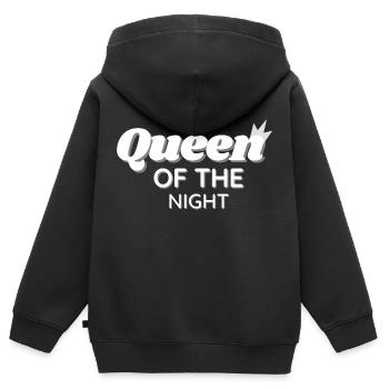 Königin der Nacht - Kinder Premium Organic Zip Hoodie - Schwarz - Hinten - AI Model Kid Male (0cm)