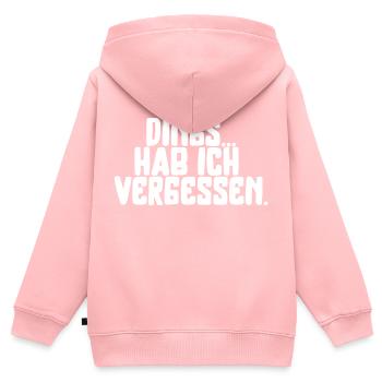 lustiger Spruch Schrift verrgessen Sommer Sonne - Kinder Premium Organic Zip Hoodie - Rosa - Hinten - AI Model Kid Female (0cm)