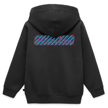 Munich - Sweat Premium à capuche zippé enfant bio - noir - Dos - AI Model Kid Male (0cm)