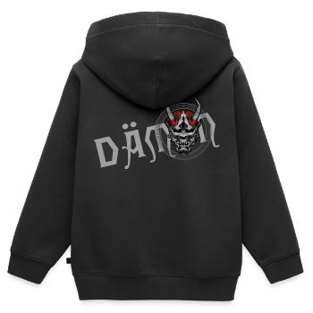 devil satan demon horns hell Demon inside - Kids Premium Organic Zip-up Hoodie - black - Back - AI Model Kid Male (0cm)