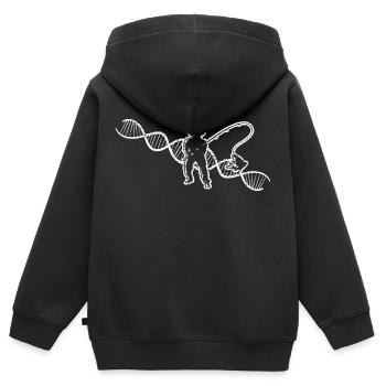 Pêche Hameçon Pêche Pêche Pêche Pêche Pêche Pêche - Sweat Premium à capuche zippé enfant bio - noir - Dos - AI Model Kid Male (0cm)