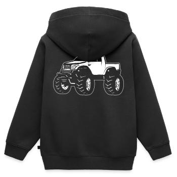 RC Car Remote Control Car - Kids Premium Organic Zip-up Hoodie - black - Back - AI Model Kid Male (0cm)