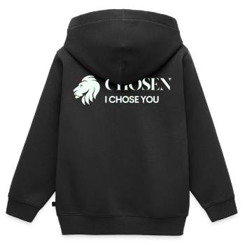 Color logo no background - Kinder Premium Organic Zip Hoodie - Schwarz - Hinten - AI Model Kid Male (0cm)