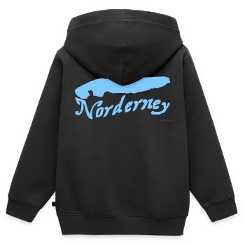 Norderney Tattoo - Kinder Premium Organic Zip Hoodie - Schwarz - Hinten - AI Model Kid Male (0cm)