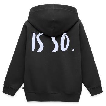 C’est comme ça. C’est comme ça. - Sweat Premium à capuche zippé enfant bio - noir - Dos - AI Model Kid Male (0cm)