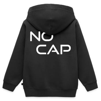 Pas de plafond - Sweat Premium à capuche zippé enfant bio - noir - Dos - AI Model Kid Male (0cm)