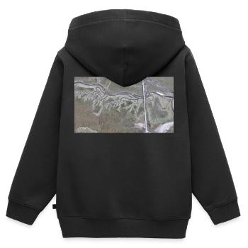 Dünen - Sankt Peter Ording - Kinder Premium Organic Zip Hoodie - Schwarz - Hinten - AI Model Kid Male (0cm)
