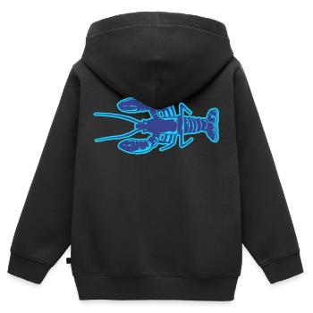 Hummer - Kinder Premium Organic Zip Hoodie - Schwarz - Hinten - AI Model Kid Male (0cm)