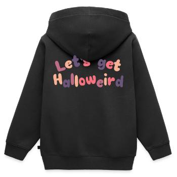 Let's get Halloweird - Kinder Premium Organic Zip Hoodie - Schwarz - Hinten - AI Model Kid Male (0cm)