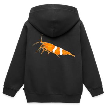 Garnele, shrimp Neocaridina davidi, Aquarium - Kinder Premium Organic Zip Hoodie - Schwarz - Hinten - AI Model Kid Male (0cm)